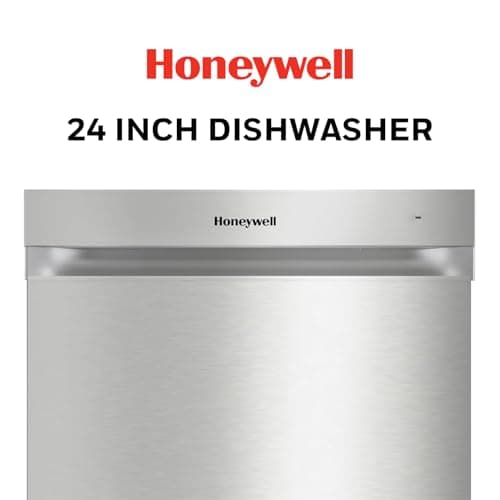 Honeywell 24 Inch Dishwasher with 12 Place settings, 7 Washing Cycles, Stainless Steel and Plastic Tub, UL/Energy Star- Stainless Steel 5