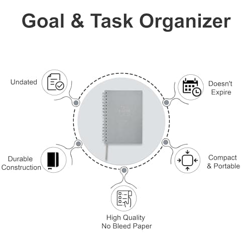 To-Do List Planner for ADHD/AUTISM - Daily Productivity, 90-Day Goals & Gratitude Journal - Task Organizer with Time Management - Simplify Tasks, 24 HR Schedule, Daily Motivational Quotes - School 7