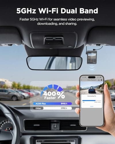 VIOFO A229 Plus Dash Cam Front and Rear, Dual STARVIS 2 Sensors, 2 Channel HDR, 1440P+1440P Voice Control Car Dash Camera, 5GHz Wi-Fi, Voice Control, Ultra-Precise GPS 5