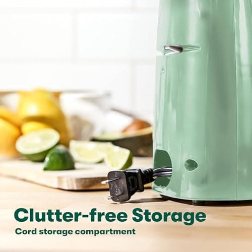 bella Electric Can Opener and Knife Sharpener, Removable Cutting Lever, Cord Storage, Stainless Steel Blade, Sage 7