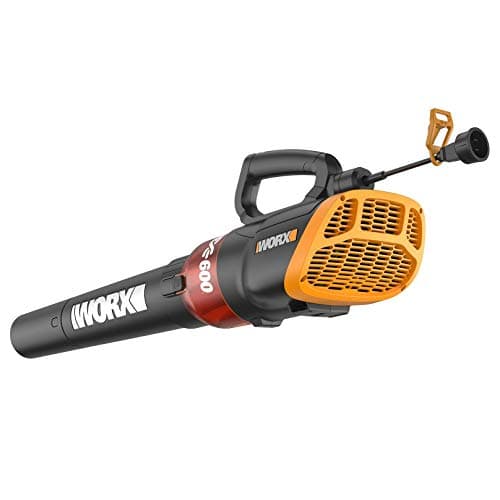 WORX 12 Amp Electric Leaf Blower, Turbine Blower for Lawn Care with 600 CFM & 2 Speed Control, Corded, WG520 5