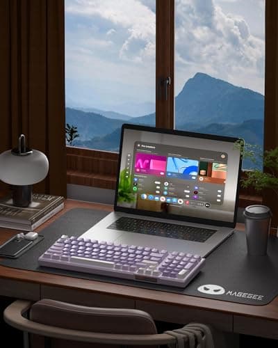 MageGee SKY98 Mechanical Gaming Keyboard, 96% Gasket Hot Swappable Wired Custom Creamy Keyboard with 5-Layer Sound Dampening, RGB Backlit, NKRO for Win/Mac (Violet, Violet Switch) 6