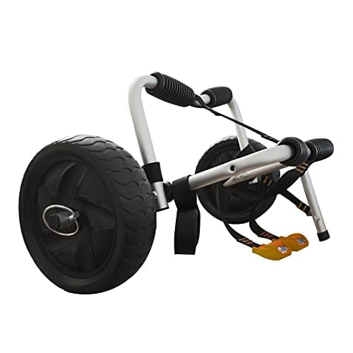 Onefeng Sports 100LBS Kayak Cart Canoe Carrier Trolley for Carrying Kayaks,Canoes,Paddleboards with Plastic Wheels