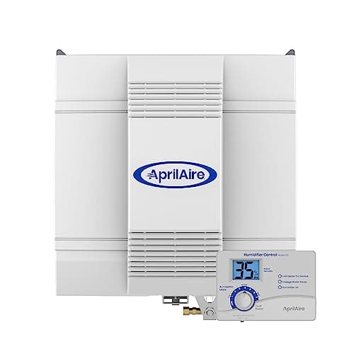 AprilAire 700 Whole-House Humidifier, Automatic Fan Powered Furnace Humidifier, Large Capacity Whole-House Humidifier for Homes up to 5,300 Sq. Ft., White