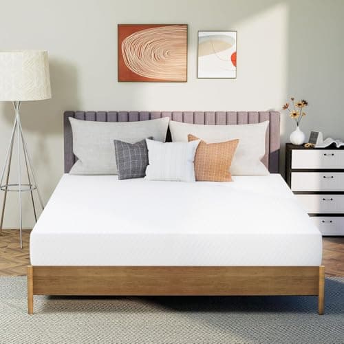 Neo Sleep 8 Inch Queen Cooling Gel Memory Foam Mattress Medium Firm CertiPUR-US Certified Foam, Mattress in a Box Enhanced Pressure Relief Removable Soft Cover No Fiberglass (Queen, 8 in)