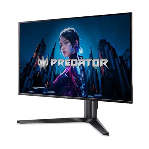 acer Predator 27" Gaming Monitor | WQHD 2560 x 1440 OLED | AMD FreeSync Premium Pro | 280Hz | 0.03ms (G to G) | VESA DisplayHDR True Black 400 | Display Port 1.4 & 2 x HDMI 2.1 | X27U Z1bmiiprx 8