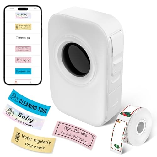 Aiyin D30 PRO, Label Maker Machine with Tape, HD Label Maker for Home, Office, and School, Wireless with Blueooth, Thermal Sticker Maker, Inkless and Smart Phone App - Supports iOS and Andriod