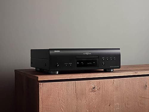 Denon DCD-1700NE SACD Player, CD Players for Home, Ultra-Precision 192 kHz/32 Bit D/A Converter, Vibration-Resistant Design, Supports DSD, FLAC, WAV Files, Pure Direct Mode, 2 Digital Outputs, Black 8