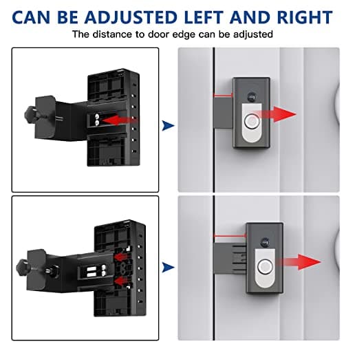 KIMILAR Anti-Theft Video Doorbell Mount Compatible with Ring/Blink Wireless Video Doorbell, Adjustable Mounting Bracket Accessories for Houses, Apartments, Businesses, Not for Blink 2nd Gen 5