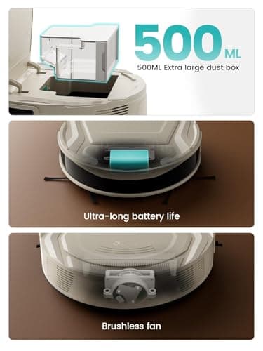 Lefant M210 Pro Robot Vacuum, Strong 4000Pa Suction, 200 Min Runtime, Super Slim Thin, Low Noise, Self-Charging, Wi-Fi/App/Alexa Control, Ideal for Pet Hair & Hard Floors 9