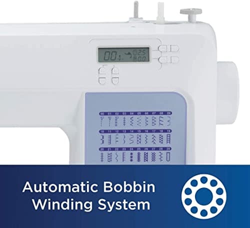 Brother CS5055 Computerized Sewing Machine, 60 Built-in Stitches, LCD Display, 7 Included Feet, White 5