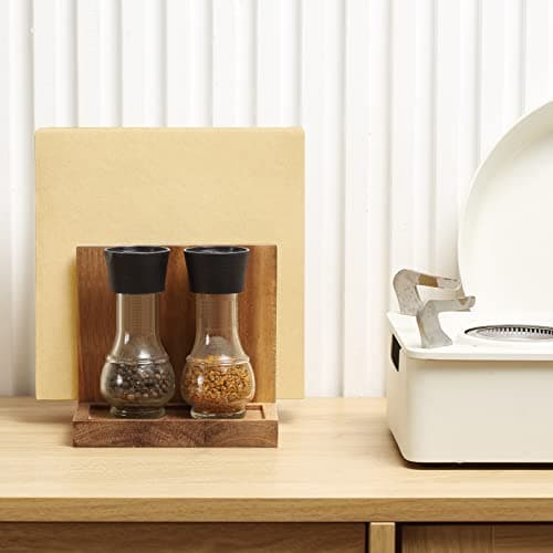 EVERBBKING Napkin salt pepper holder Wooden Napkin Holder for Salt and Pepper Shakers Caddy,Suitable for Kitchen, Restaurant, Bar, Office, Parties, Home Décor 6