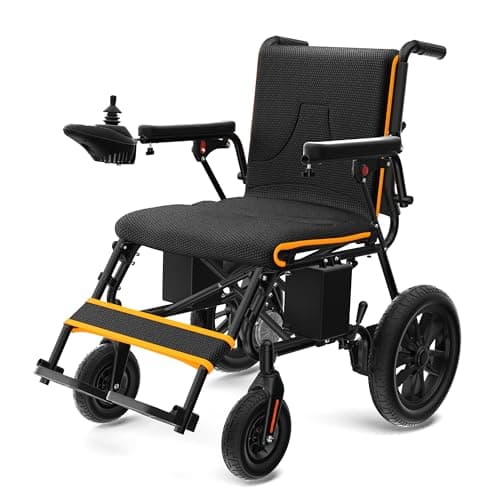 Electric Wheelchairs for Adults, Foldable Power Wheelchair, 15 Miles Longer Range, 500W Dual Motors, All Terrain Portable Motorized Wheelchair for Seniors Support 350 lbs