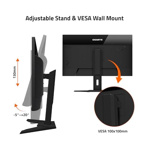 GIGABYTE M32U - 32" IPS Gaming Monitor - UHD 3840x2160-144Hz - 1ms MPRT - AMD FreeSync Premium Pro - Type C KVM - HDMI, DP, Type C - Height Adjustable - Black (M32U-SA) 5