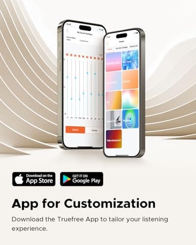 truefree C10 Open-Ear Earbuds, Clip-On Wireless Headphones, Bluetooth 5.4, 12mm Driver with Spatial Sound, 28H Playtime, IPX5 Water-Resistant, AI-ENC Clear Calls, Dual Connection, App Customizable 7