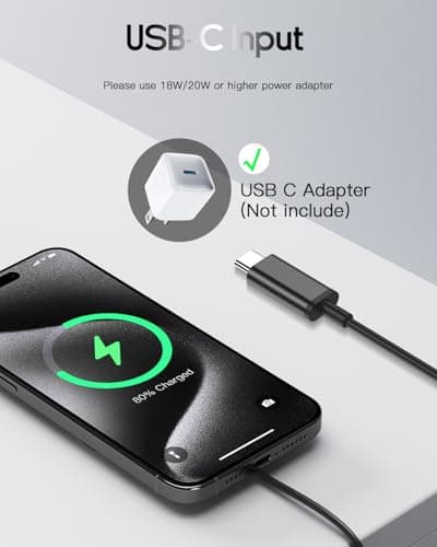 for Mag-Safe Charger, Magnetic Wireless Charger Made for iPhone 17/17 Pro/17 Pro Max/Air/16/15/14/13/12 Series, Mag Safe Charging Pad for AirPods Pro 3 2 (Black) 5
