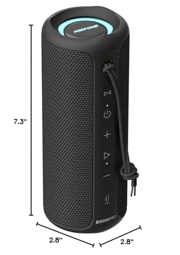 MIATONE Bluetooth Speakers 36W TWS Portable Speaker with Stereo Sound Bass, Bluetooth 5.3 Wireless USB Type C Outdoor, 5000mAh 24H Playtime IPX7 for Present, Boy Friend Gifts for him (Black) 9