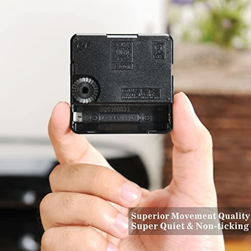 Plumeet Small Retro Wall Clock, 10'' Non Ticking Classic Silent Vintage Wall Clocks Decorative Kitchen Living Room Bedroom - Battery Operated 8