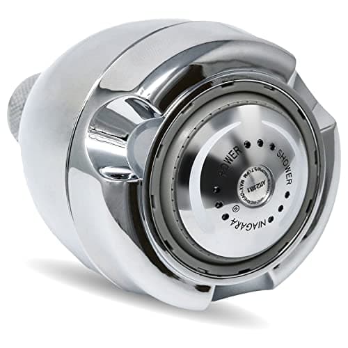 Earth Showerhead - Niagara Conservation | Energy & Water Saving Showerhead (1.75 GPM) High-Efficiency 3-Spray Chrome Fixed Shower Head (N2917CH)