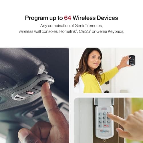 Genie 6072H-O Residential Wall Mounted Garage Door Opener, Black 11