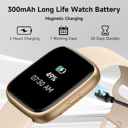 Smart Watch for Men Women,Alexa Built-in Smartwatch(Answer/Make Calls),1.83" HD Fitness Tracker,IP68 Waterproof 100+ Sport Mode Activity Tracker,Heart Rate SpO2 Sleep Monitor,iOS Android Compatible 8