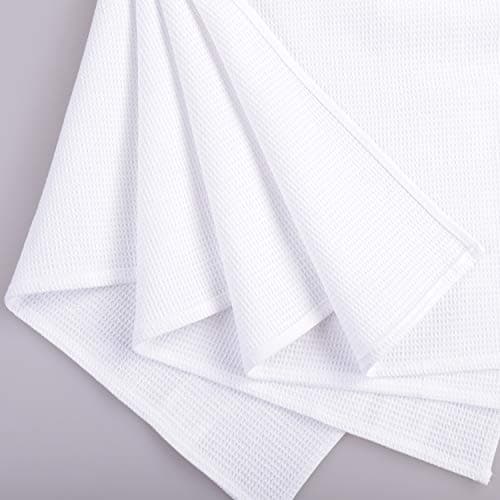 PY HOME & SPORTS Dish Towel Set, 100% Cotton Waffle Weave Kitchen Towels 4 Pieces, Super Absorbent (17 x 25 Inches, Set of 4) 5