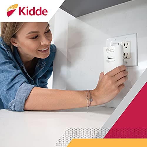 Kidde Carbon Monoxide Detector, Plug In Wall with AA Battery Backup, Test-Hush Button 5