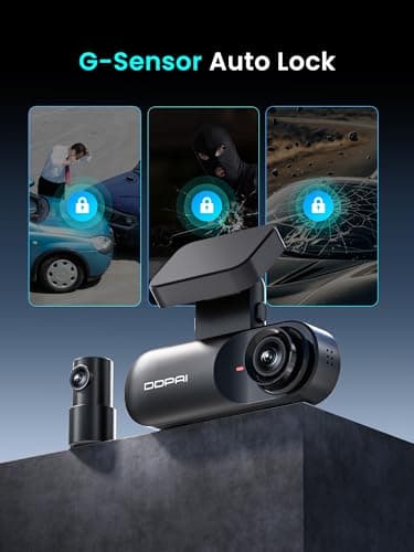 DDPAI 2.5K Dash Cam Front and Rear, 1600P+1080P Dual Dash Camera for Cars with APP, Built-in WiFi, Night Vision, 140° Wide Angle, WDR, 24H Parking Mode, G-Sensor, Support 256GB Max TF Card, N3 Pro 6