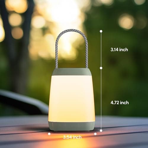 HOKOILN 2 Pack LED Camping Lights, Battery Powered LED Camping Lantern with 3 Modes, Portable Night Light for Tent, Hiking, Emergency, Backpacking, Indoor and Outdoor Use 7