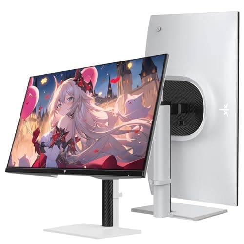KTC Monitor 27-inch White Gaming Monitor WQHD (2560x1440) Fast IPS, 300Hz (Supports 320Hz via Overclocking) 1ms 144% sRGB High Brightness 450cd/㎡, Low Blue Light, Flicker-Free, 2 x HDMI, 1 x DP H27E6 9