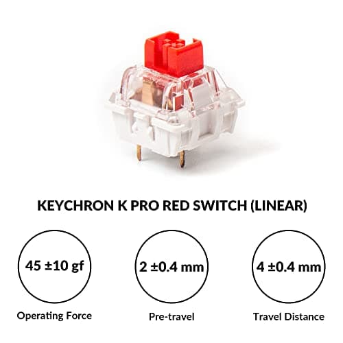 Keychron V3 Wired Custom Mechanical Keyboard Knob Version, TKL QMK/VIA Programmable Macro with Hot-swappable Keychron K Pro Red Switch Compatible with Mac Windows Linux Carbon Black (Non-Transparent) 8