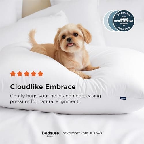 Bedsure Medium Firm Pillows Queen Size, Set of 2, Firm Queen Bed Pillows Hotel Quality Premium Original Down Alternative for Supportive Filling for Side, Back Sleepers 5