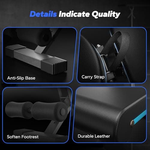 MERACH Weight Bench, Foldable Weight Benches for Home Gym with 990 LBS, Adjustable Weight Bench with 72 Training Angles, Incline Bench Press for Full Body 7