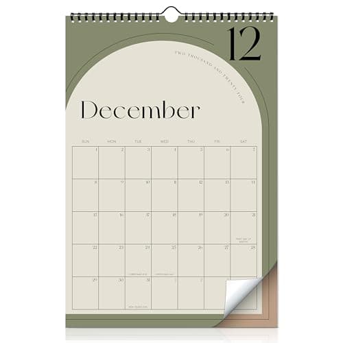 Aesthetic 2025 Wall Calendar - Runs from June 2024 Until December 2025 - The Perfect 2024-2025 Wall Hanging Calendar Planner for Easy Organizing