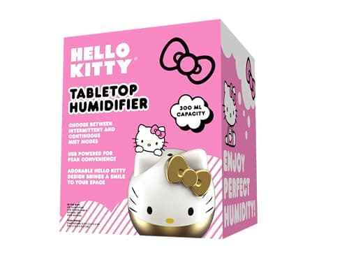 Hello Kitty Gold USB Tabletop Humidifier - 2 Mist Modes, Adorable Design, Perfect for Personal Spaces 7