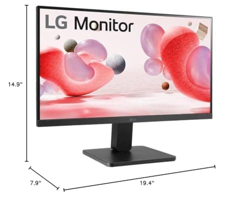 LG 22MR410-B 22-inch FHD Computer Monitor, 100Hz, 5ms, AMD FreeSync, Reader Mode & Flicker Safe, 3-Side Borderless Design, Black Stabilizer, Dynamic Action Sync, HDMI, D-Sub, Tilt Stand, Black 7