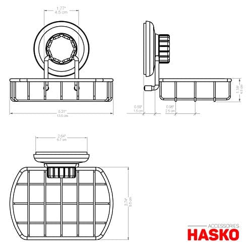 HASKO Suction Cup Soap Dish for Shower Wall, Rustproof Stainless Steel Shower Soap Holder Suction, Bathtub Bathroom Bar Soap Holder (Chrome) 5