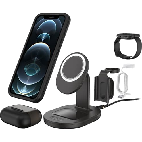 OtterBox 3-in-1 Wireless Charging Station for MagSafe - Black 6