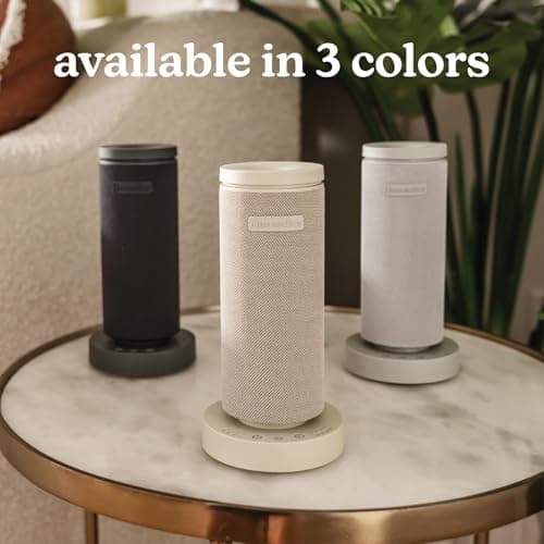 Homedics SereneScent Mini Fabric Rechargeable Waterless Diffuser, Cordless Aromatherapy Device, Use with SereneScent Oil 15ml (Sold Separately), Adjustable Mist Intensity & Ambient Light, Beige 7