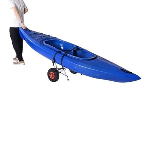 Kayak Cart - Canoe Dolly with Airless Tires, Aluminum Frame, and 140lb Capacity for Transporting Jon Boats, Paddleboards, SUP by Rad Sportz (White) 5