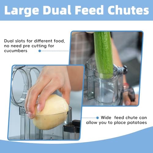 Magiccos 14-Cup French-Fry-Cutter Storage-Drawer Food-Processor - XL Bowl, Large Chute & Storage Drawer, Slicing & Shredding, Chopping & Mixing, For Cheese, Meat & Veggie Prep (Inox Silver) 7