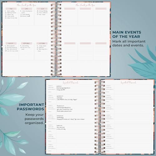 PLANBERRY Large Hourly Schedule Planner Premium – Undated Organizer for Productivity, Time Management & Budget, 8x10.4″ (Tropical Night) 6