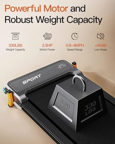 FUNRAY Versatile Walking Pad Treadmill with Incline - Dual-Sided Under Desk Treadmill with Foot Massage,2 in 1 Walking Pad for Home/Office, Portable Compact Treadmills with 330LBS Weight Capacity 7