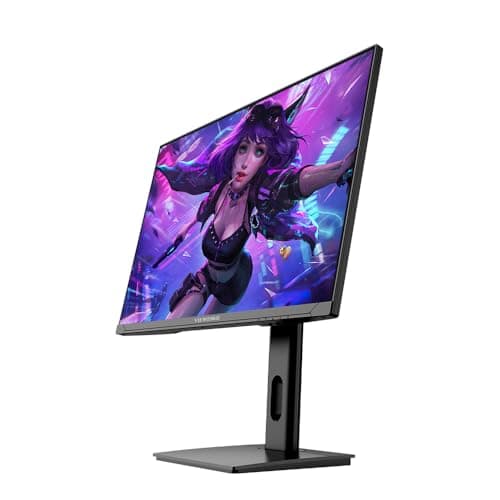 Viewedge 27 inch Gaming Monitor QHD (2560x1440p) 240Hz Computer Monitor, 1ms HDR10 IPS DisplayPort HDMI 2K Vertical Monitor, Wall Mountable Built-in Speakers 7