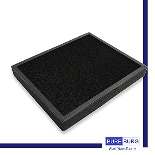 PUREBURG Replacement Filter Compatible with PARTU BS-10 Air Purifier, 2-Pack H13 HEPA Activated Carbon 2-in-1 3-Stage Filtration Air Clean Dust 5