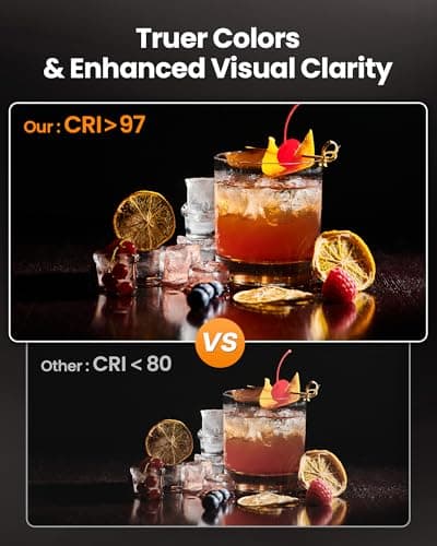 Ultra Bright Ring Light with Overhead Phone Camera Mount-Desk Clamp Key Light for Video Recording/Streaming/Filming/Photography,Desktop Lighting Kit with Tripod Stand&Phone Holder for Tiktok/YouTube 6