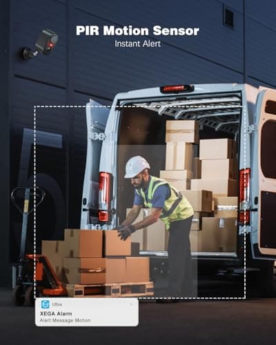 Xega 4G Cellular Security Camera Indoor Built-in SIM Card, 2K No Wi-Fi Camera Portable, LTE Cameras with 6000mAh Battery, PIR Motion Detection, Color Night Vision, 2-Way Audio, TF/Cloud 5