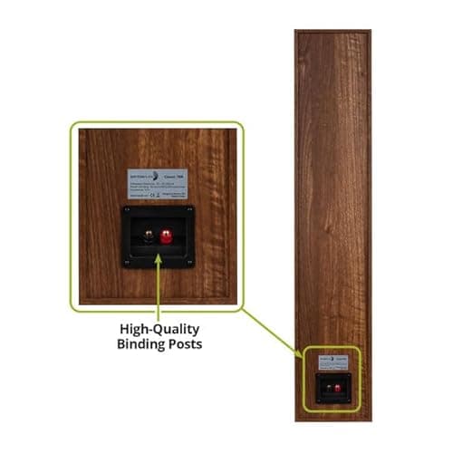 Dayton Audio Classic T65 Floor-Standing Tower Speaker Pair (Wood) 6