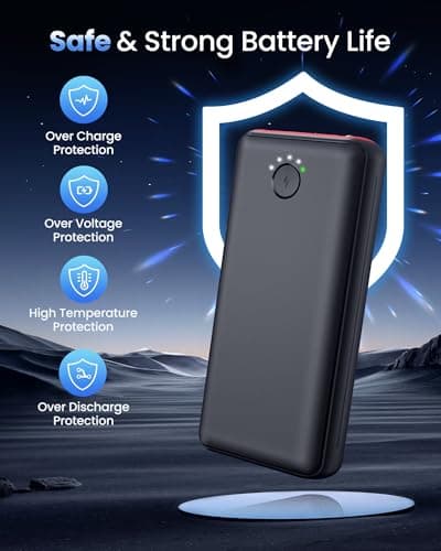 Portable Charger Power Bank 40000mah, USB C Fast Charging 22.5W External Battery Pack Phone Charger Quick Charge with 3 Outputs & 2 Inputs for iPhone 16/15 Samsung Android Camping Travel Essentials 6