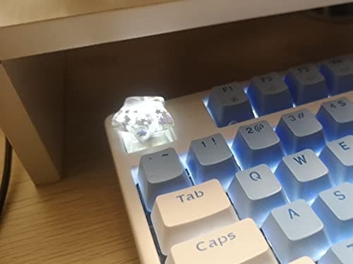 Personalized Transparent Star Keycap Handmade Keycap OEM Profile Key Cap Esc Backlit Keycaps Gift R4 Height for Mechanical Keyboard Cherry MX Switch 6